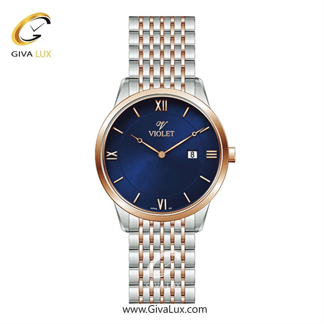 ساعت مچی اورجینال مردانه ویولت VIOLET نقره ای-رزگلد | رزگلد-نقره ای| سرمه ای| کد رفرنس 0579/2